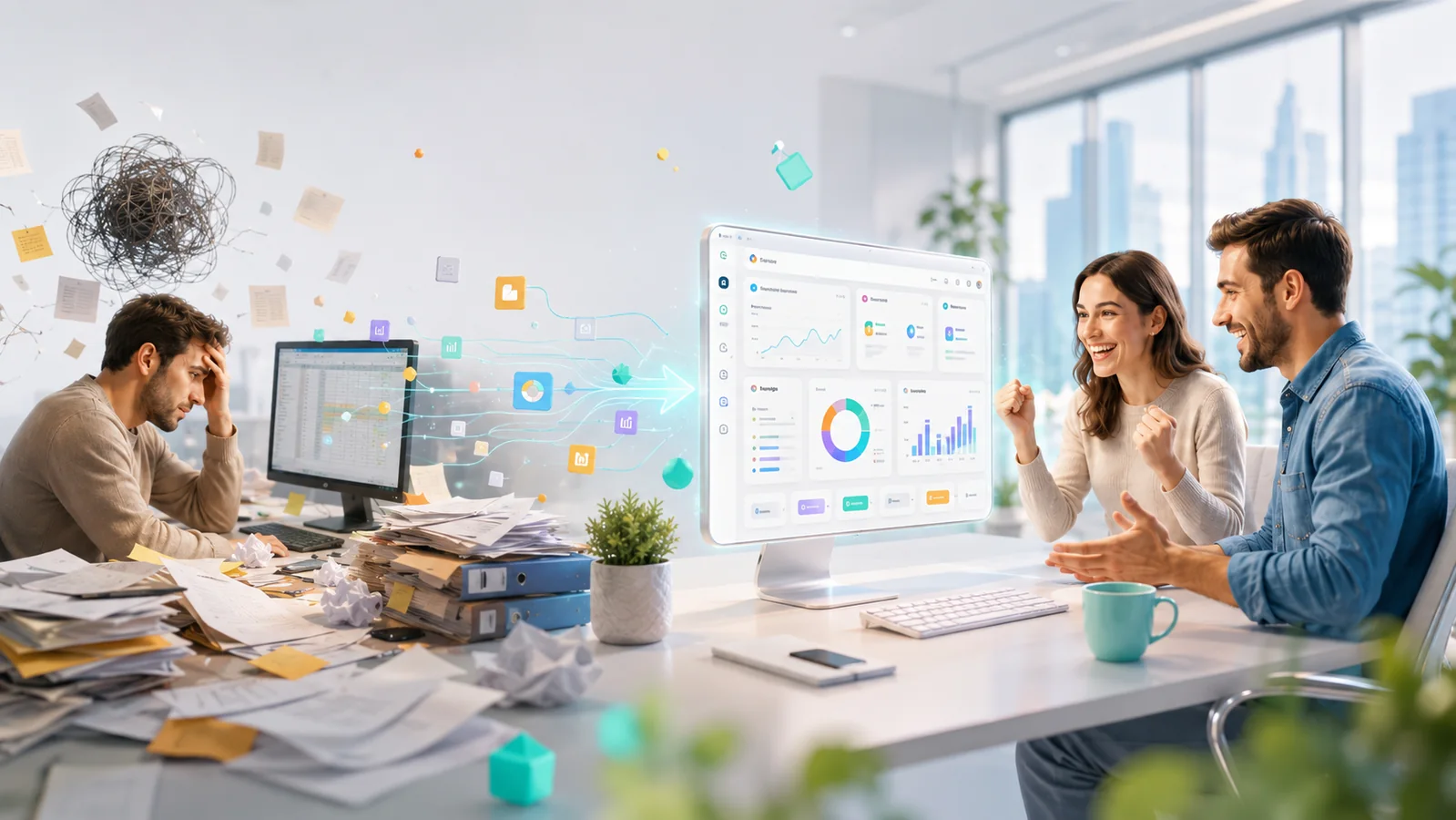 Automatización de procesos: del desorden al control con dashboards y sistemas